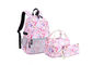 Różowy jednorożec 3 sztuk lekki szkolny plecak dziewczyny plecak dla dzieci torba szkolna