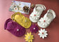 Skórzane buty do chodzenia dla niemowląt z motywem kwiatowym